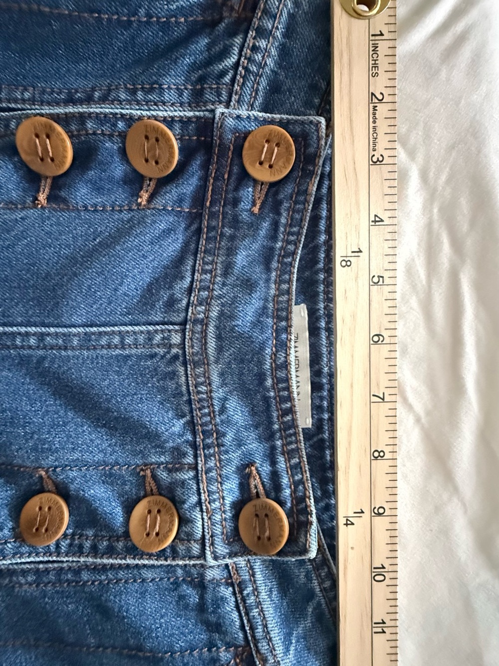 Zimmermann High-Rise Wide Leg Postcard Runway Jean Denim Rare 0 - Picture 13 of 15